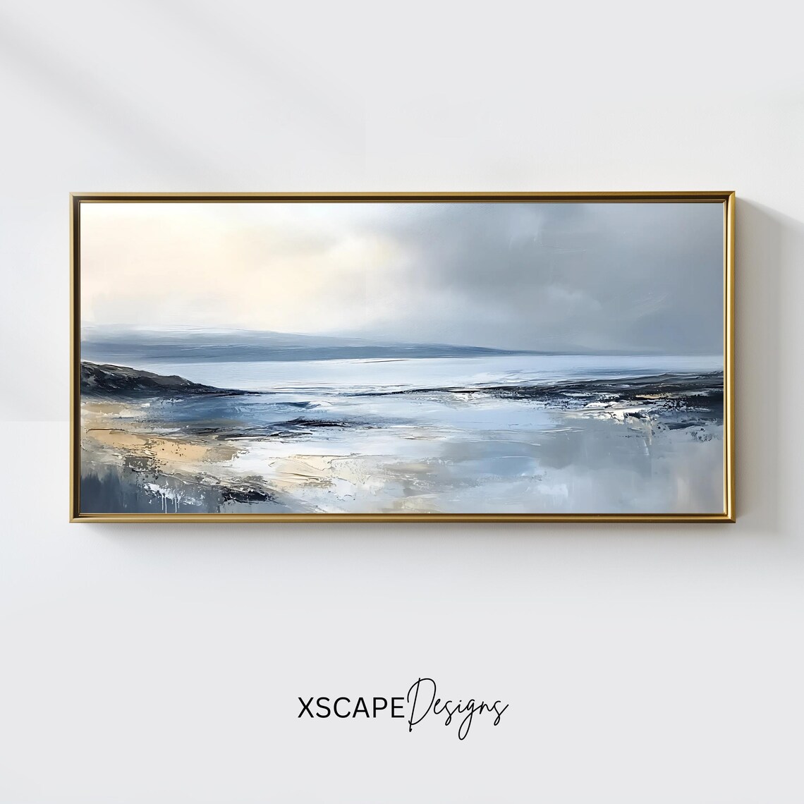 Abstract Coastal Panoramic Landscape Art Print