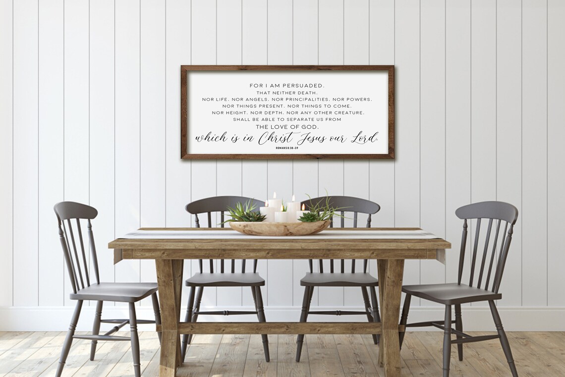 Romans 8:38-39 Scripture Sign, Bible Verse Art Print - Image 5