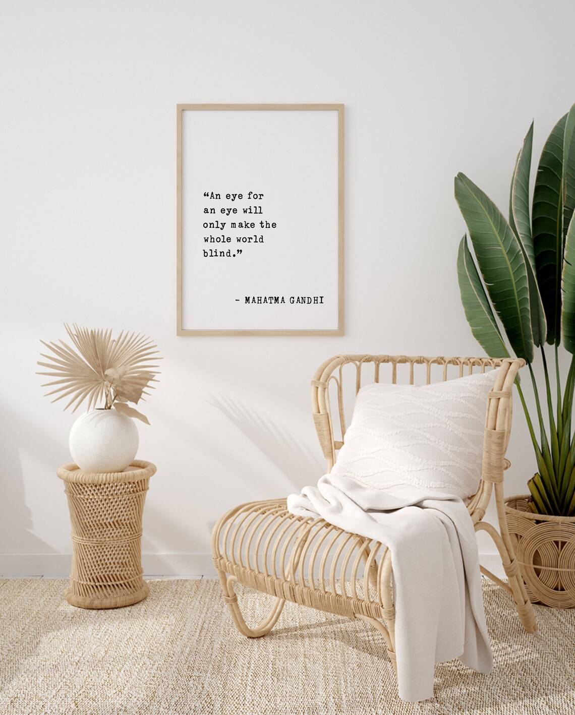 Mahatma Gandhi Quote, Forgiveness Motivation Art Print - Image 2