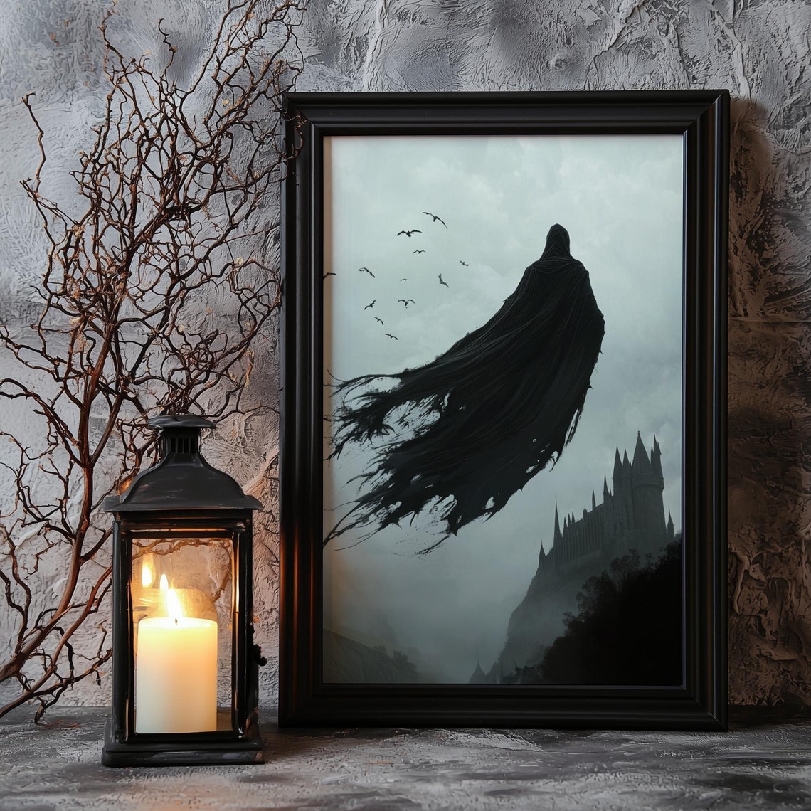 Dementor Halloween Vintage Art Print