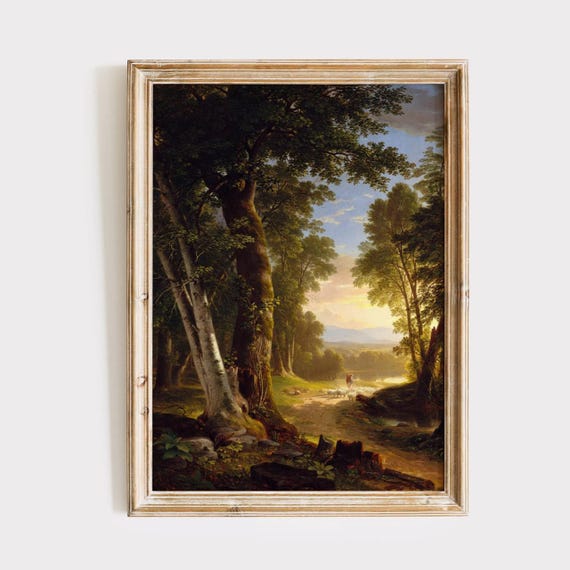 Vintage Forest Landscape - Shepard And Lake