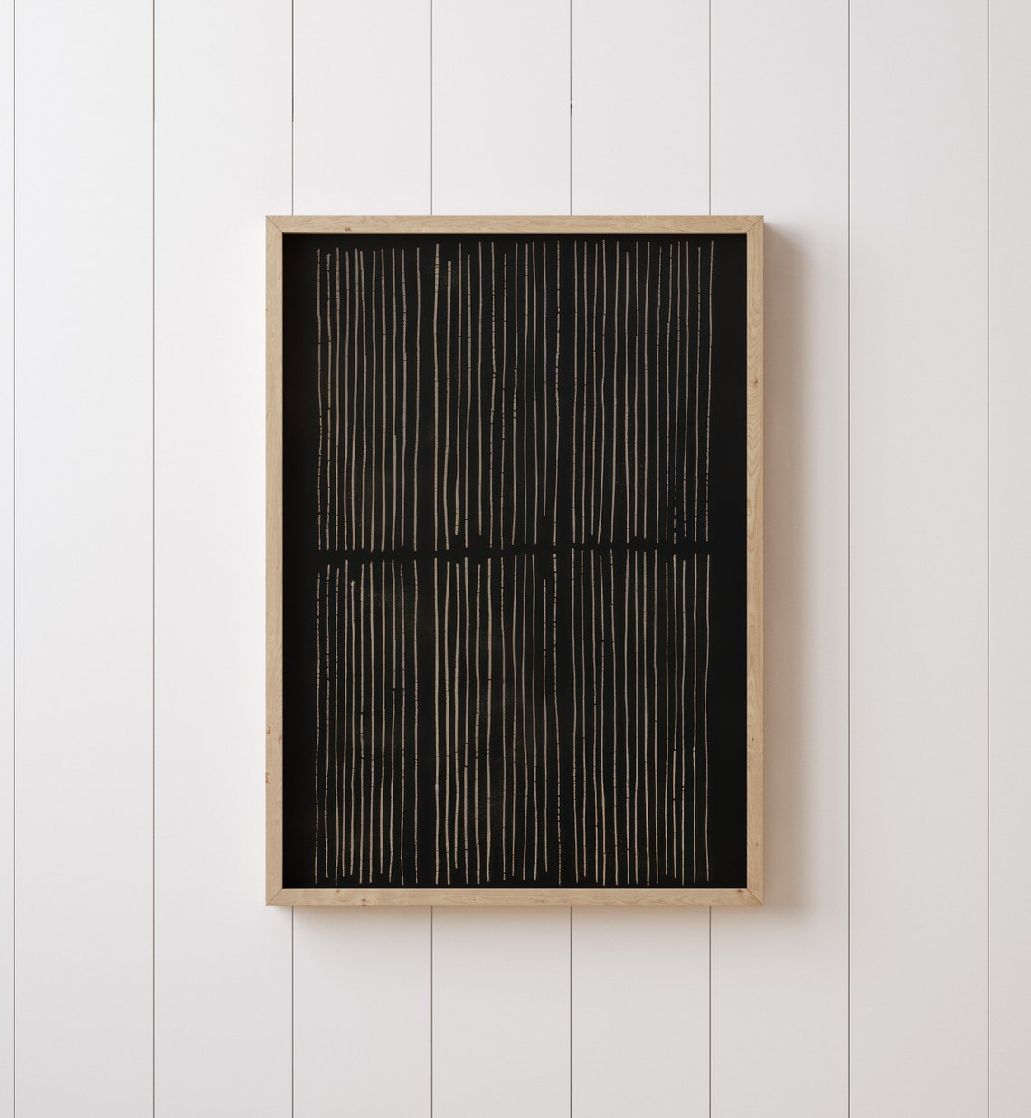 Black Gold Vertical Line Abstract Minimalist Modern Art Poster - Image 4