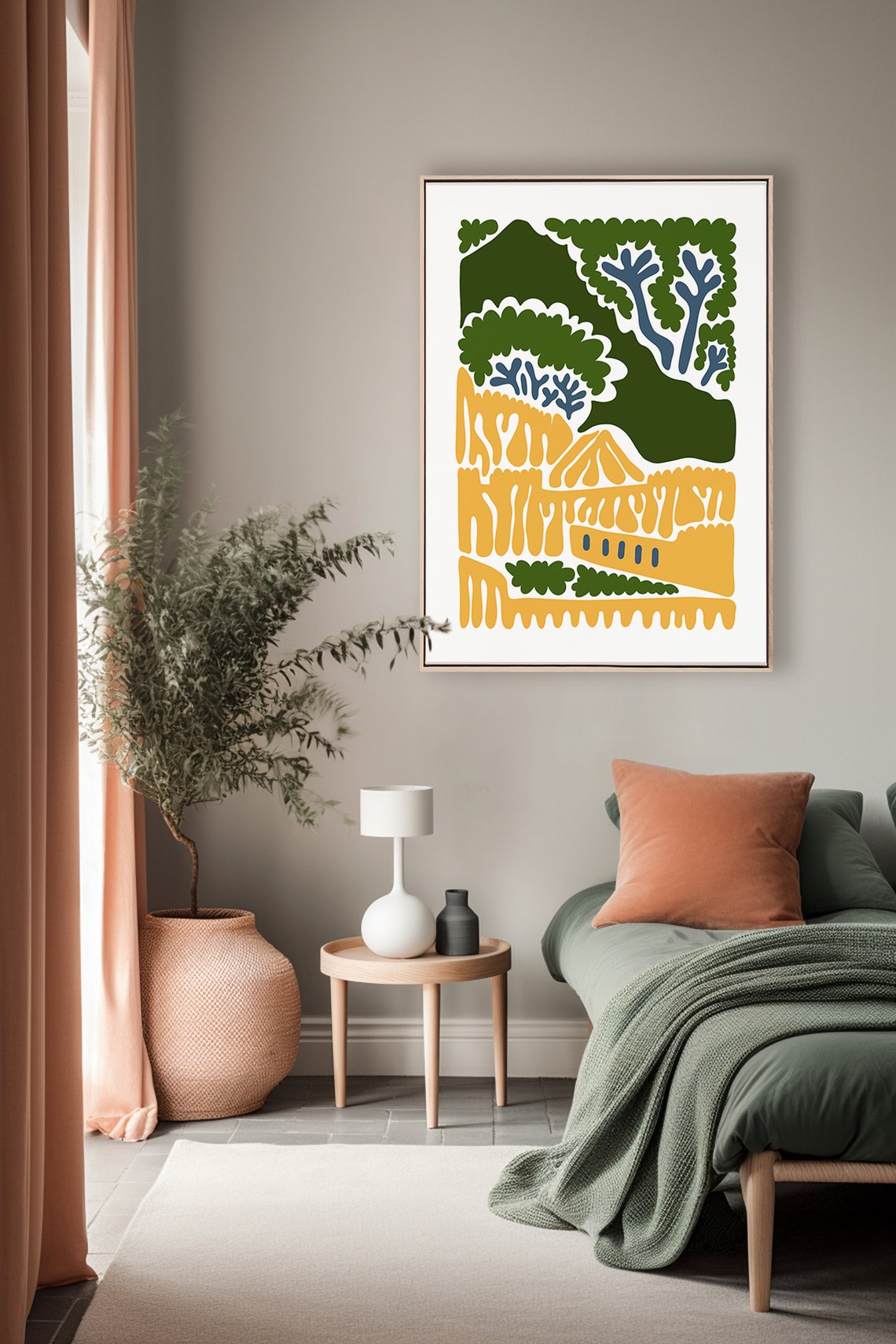 Machu Picchu Peru Golden Terraces Mountain Landscape Art Poster - Image 5