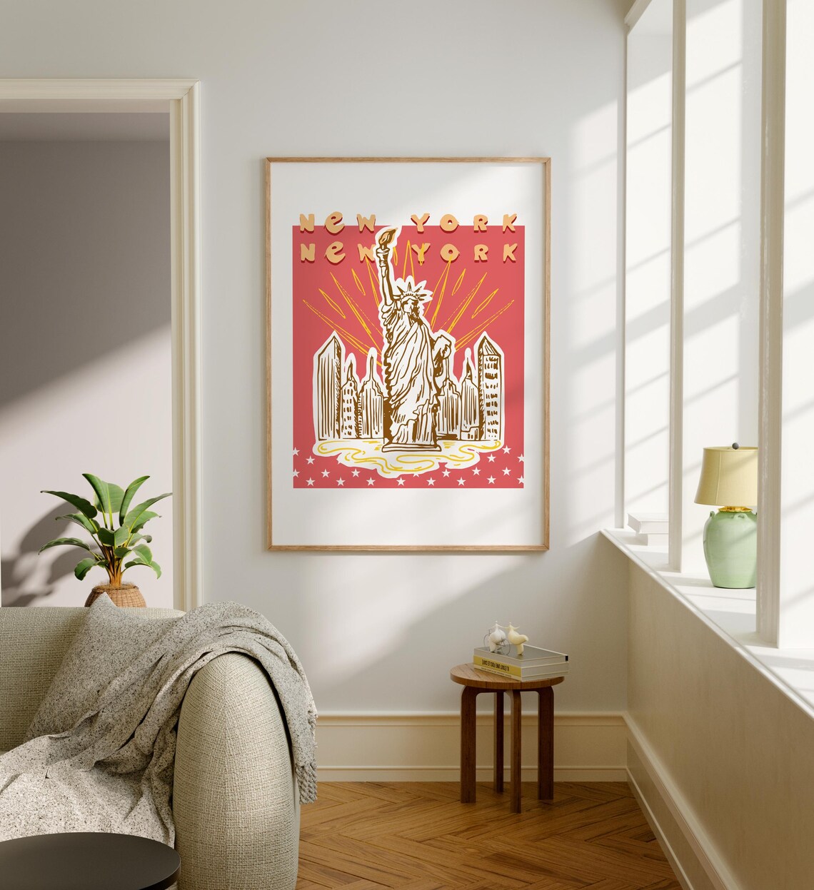 Statue of Liberty New York City Iconic Retro Pop Art Travel Poster - Image 6