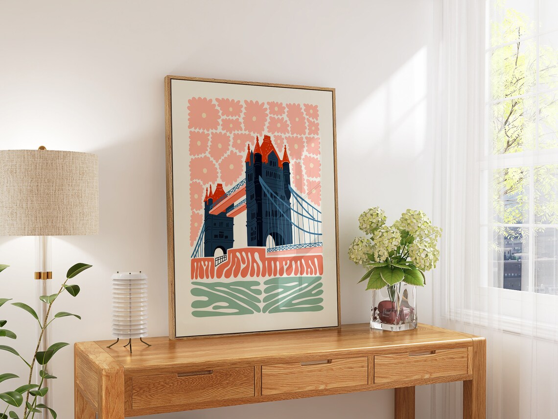 Tower Bridge London England Travel Poster - Image 5