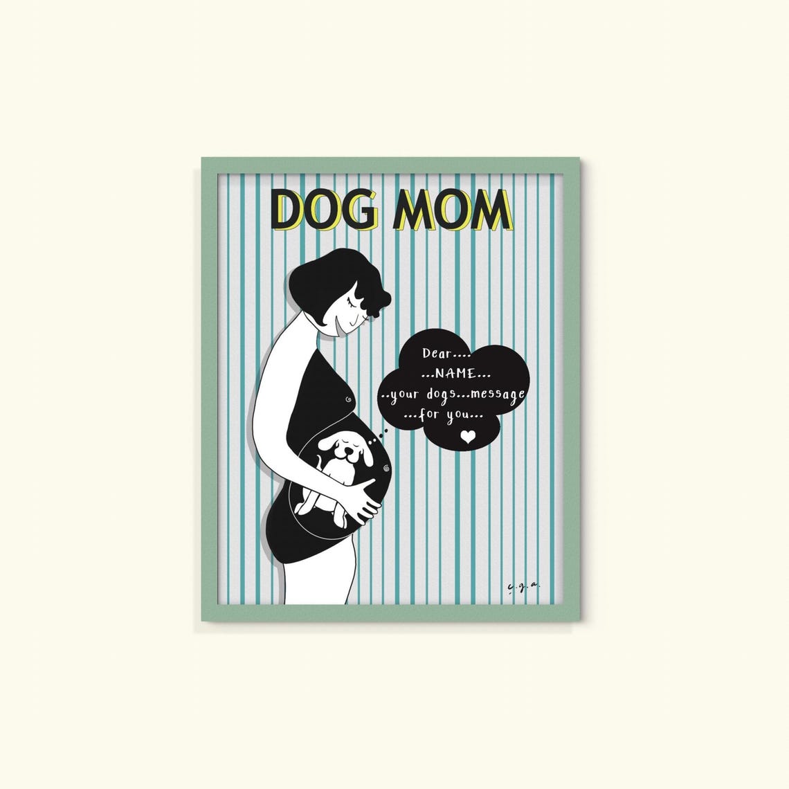 Dog Mom, Dog-Loving Mother Message