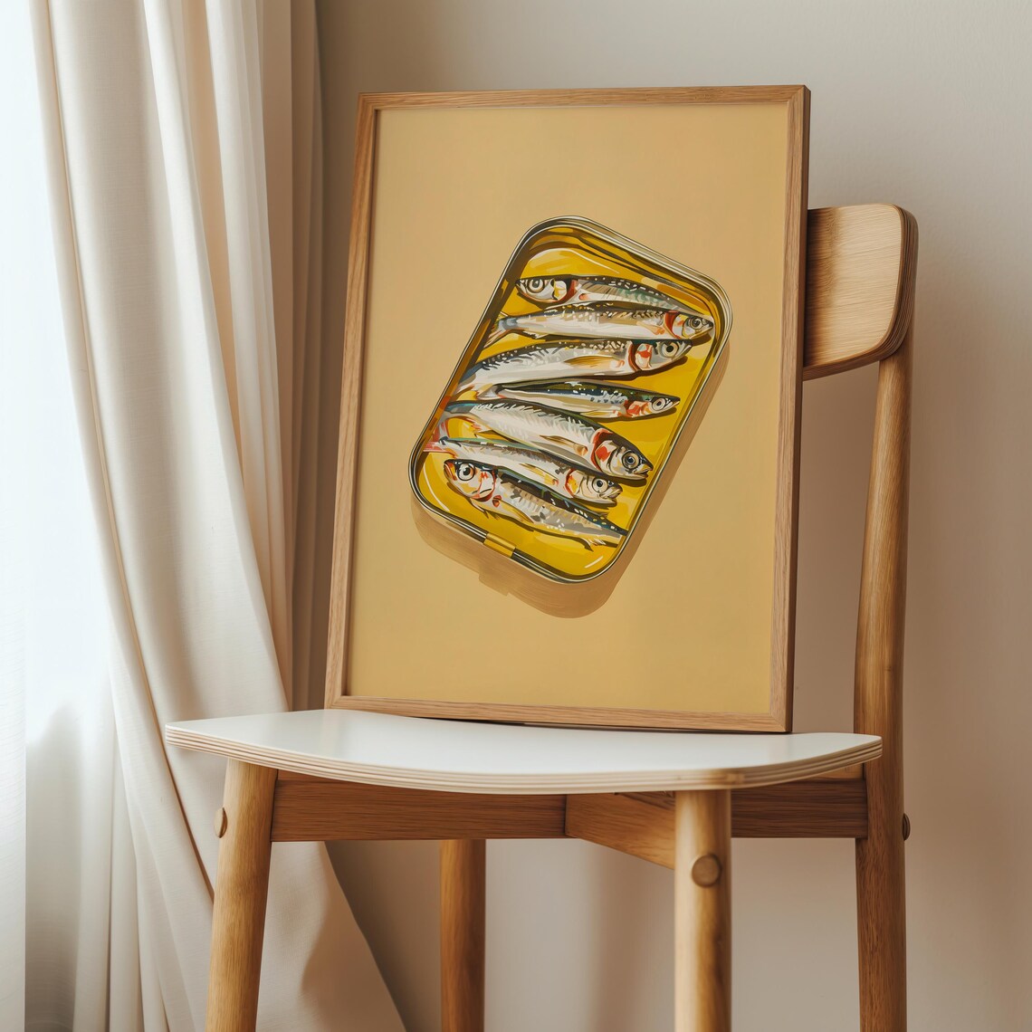 Sardines Tin Kitchen Print, Retro Fish Poster - Image 4