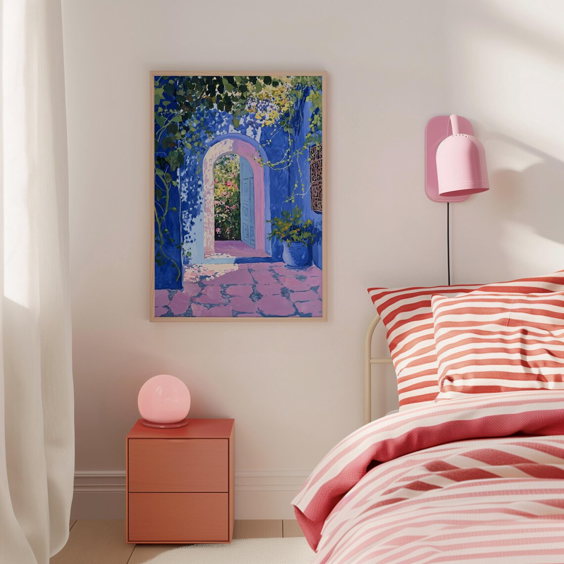 Moroccan Marrakech Garden Architecture Print - Image 2