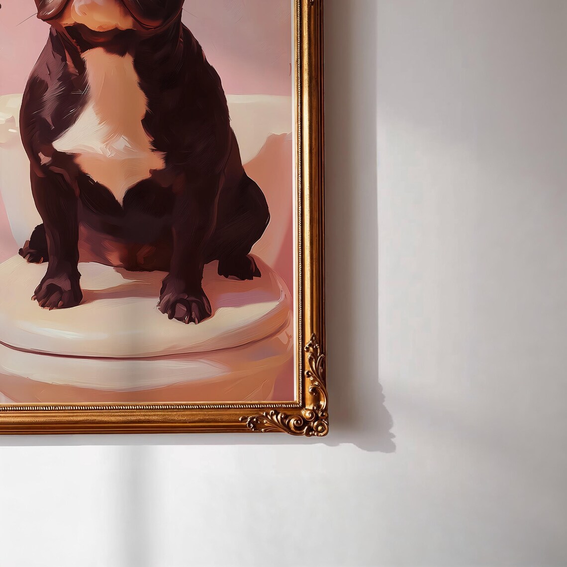Are You Pooping French Bulldog, Funny Bath Decor - Image 2