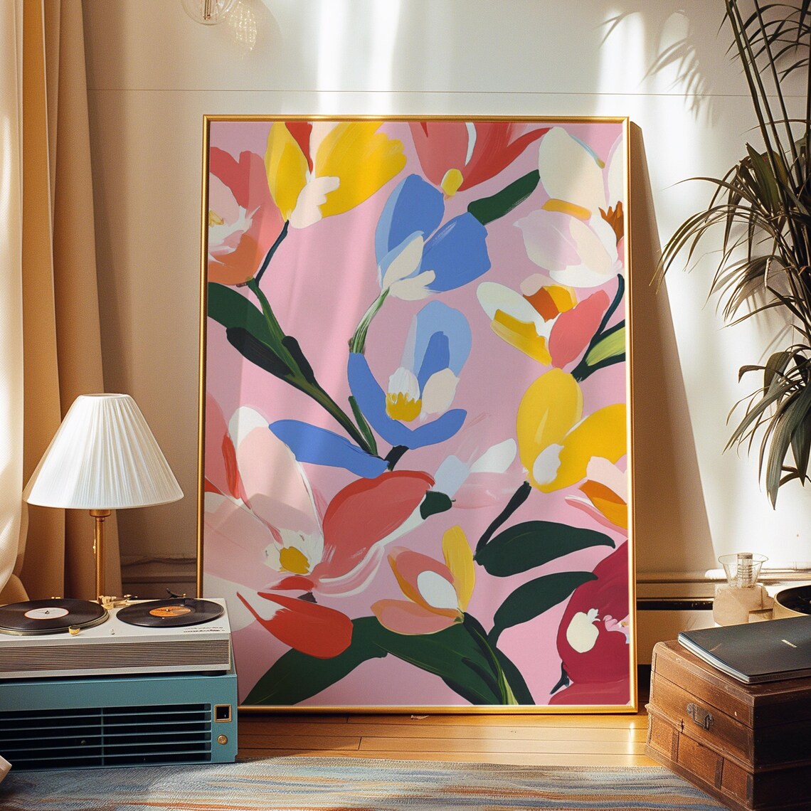 Floral Art for Nursery Room, Coquette Spring Floral - Image 2
