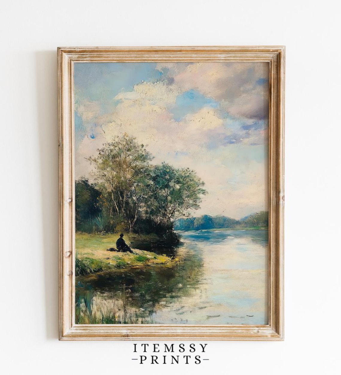 Vintage Cozy Landscape, Rustic Farmhouse Decor