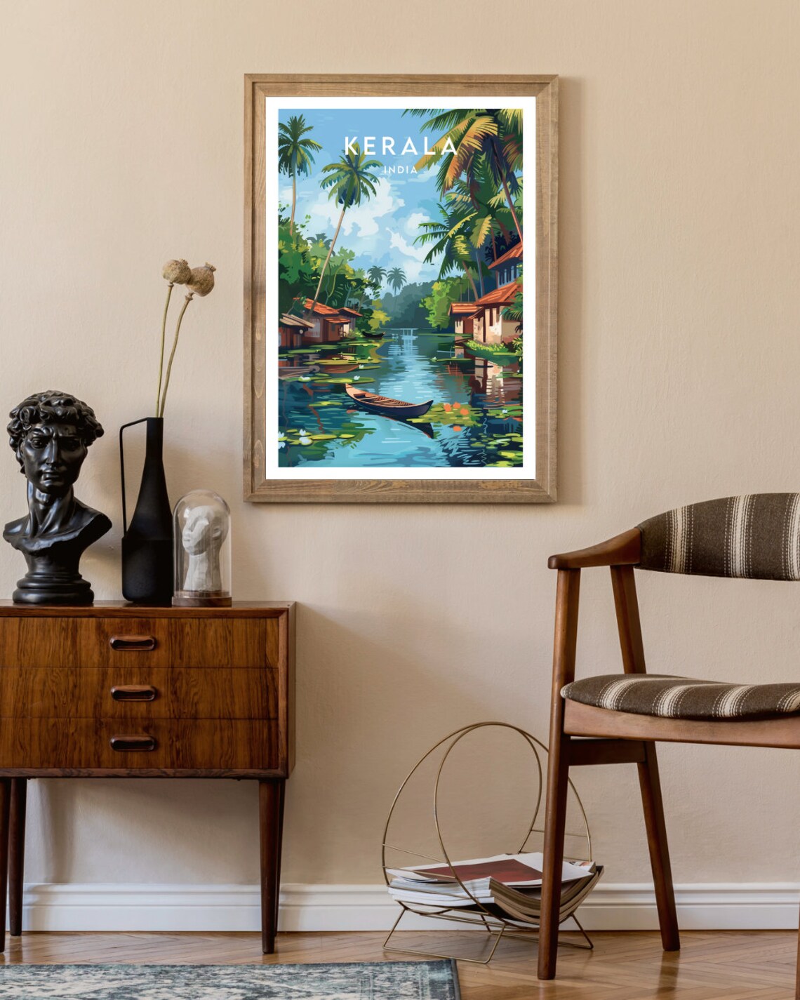 Kerala Travel Wall Art India Travel Poster - Image 2