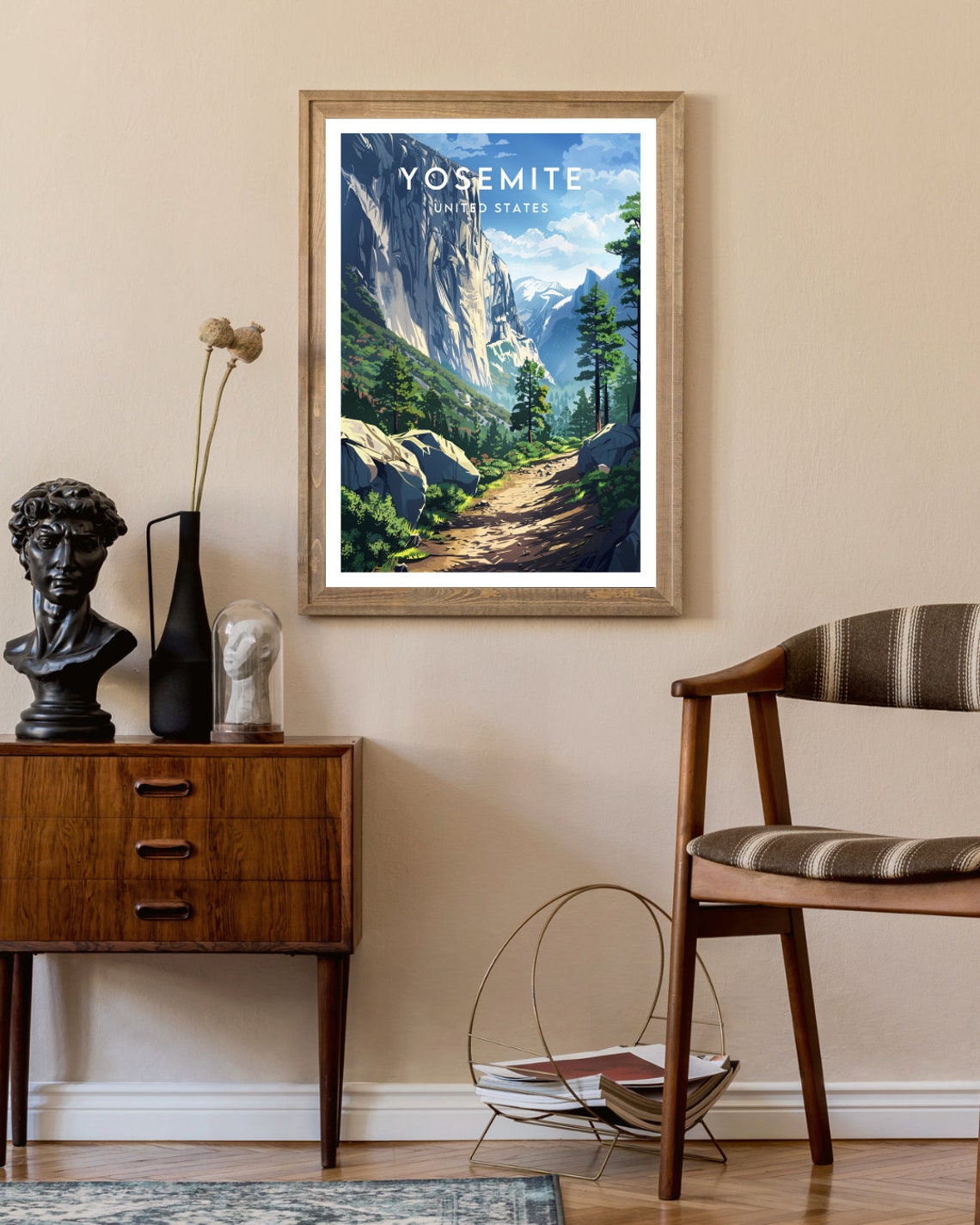 Yosemite Travel Print United States Yosemite Poster America Poster Travel Wall Art America Print America Yosemite Usa California - Image 2