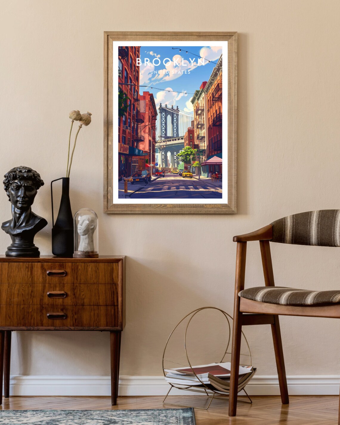 Brooklyn Travel Poster, New York City Wall Art - Image 2