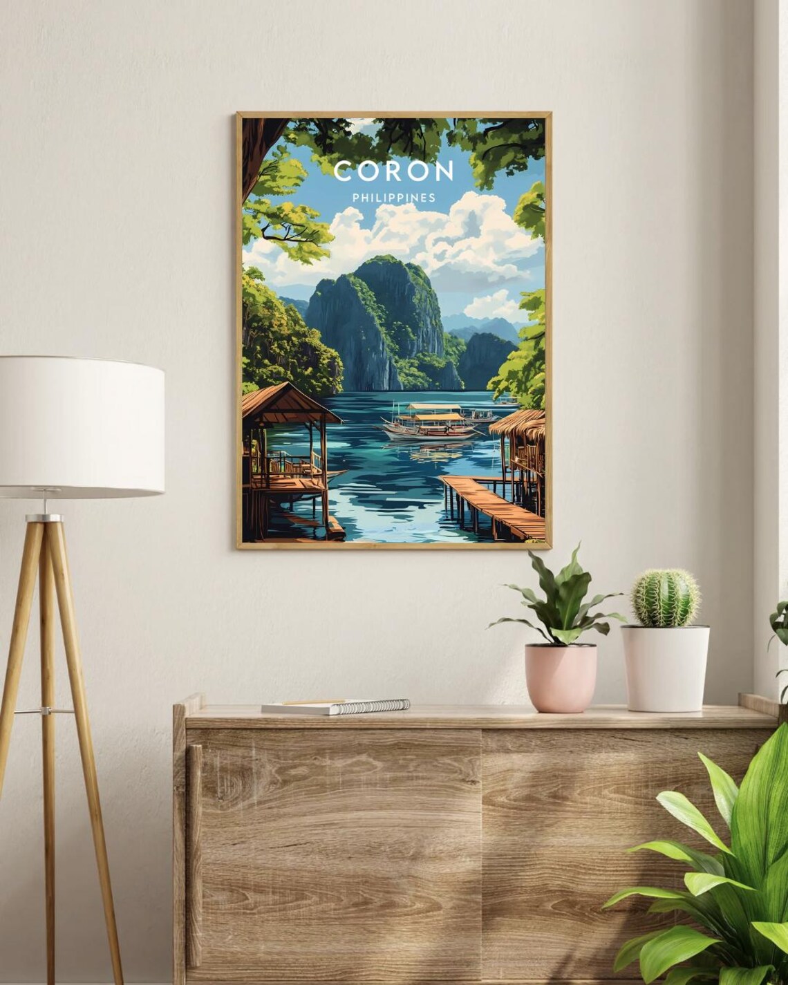 Coron Travel Poster, Philippines Wall Art Print - Image 3