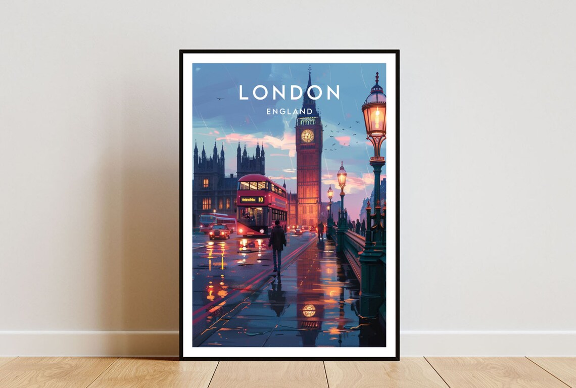 London Big Ben Travel Wall Art Print