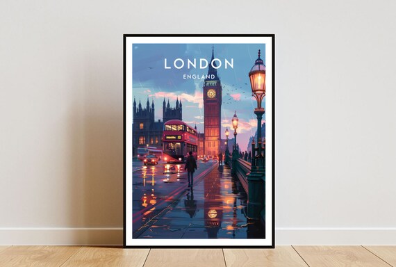 London Big Ben Travel Wall Art Print
