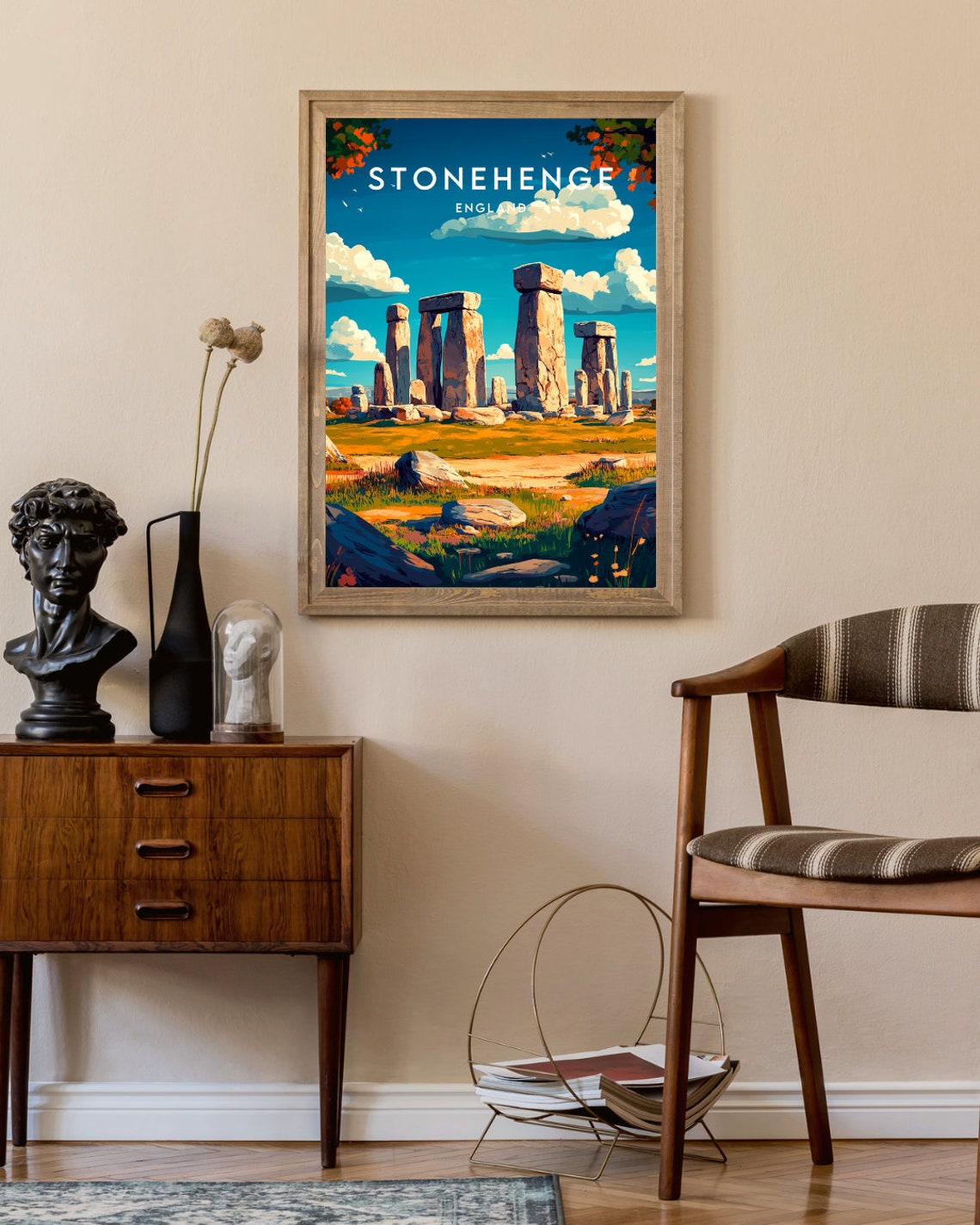 Stoneghenge Travel Print England Stonehenge Poster England Poster Travel Wall Art England Print Poster England Europe Stonehenge - Image 2