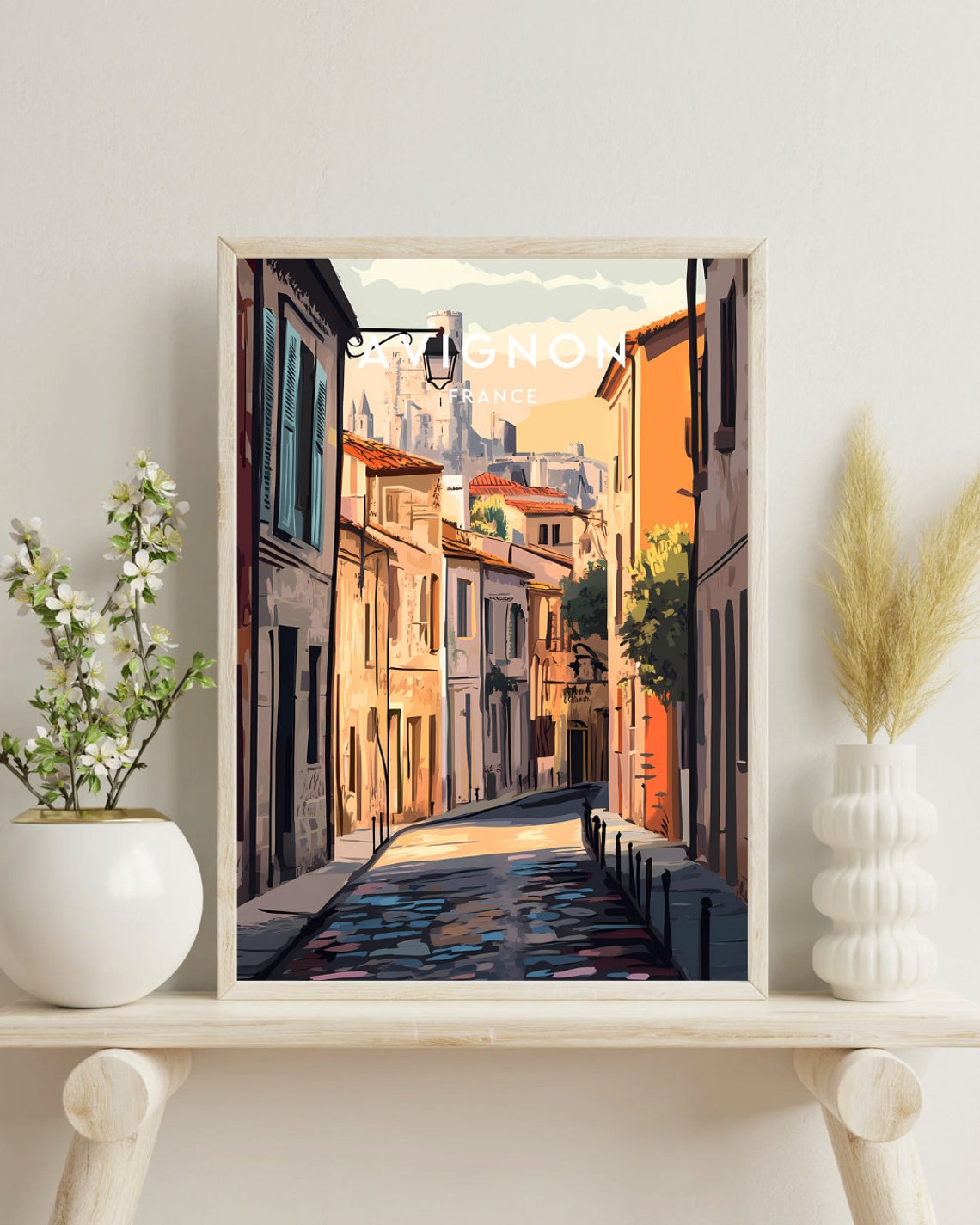 Avignon Travel Print France Avignon Poster France Poster Travel Wall Art France Print France Wall Art Europe Print Avignon Wall Art - Image 4