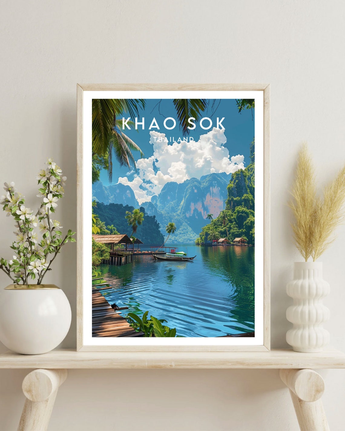 Khao Sok Travel Print Thailand Khao Sok Poster Thailand Poster Travel Wall Art Thailand Print Khao Sok Thai Poster Thailand - Image 4