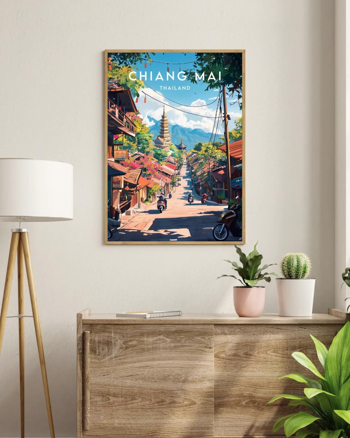 Chiang Mai Travel Poster, Thailand Travel Wall Art - Image 3