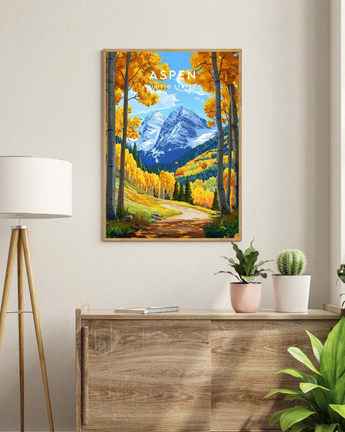 Aspen Travel Print United States Aspen Poster America Poster Travel Wall Art America Print America Aspen Wall Art Usa Art Colorado - Image 3