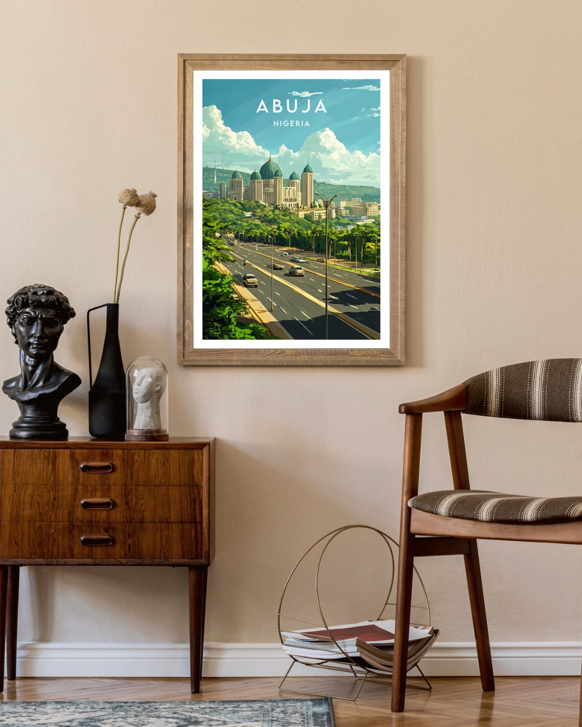 Abuja Travel Print Nigeria Abuja Poster Nigeria Poster Travel Wall Art Nigeria Print Abuja Wall Art Nigeria Africa Abuja Nigerian - Image 2