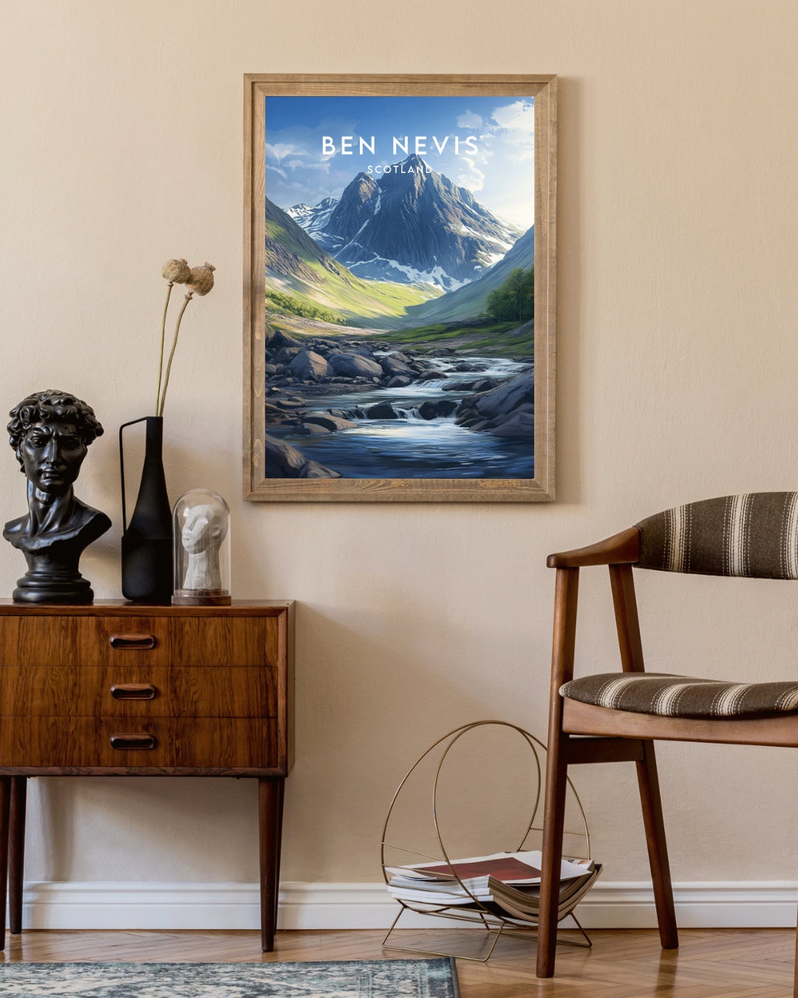 Ben Nevis Travel Print Scotland Ben Nevis Poster Scotland Poster Travel Wall Art Scotland Print Poster Scotland Europe Ben Nevis - Image 2