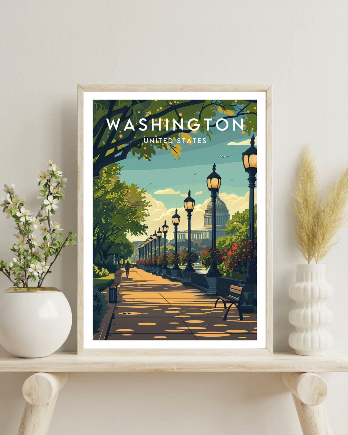 Washington Travel Poster, United States Wall Art - Image 4
