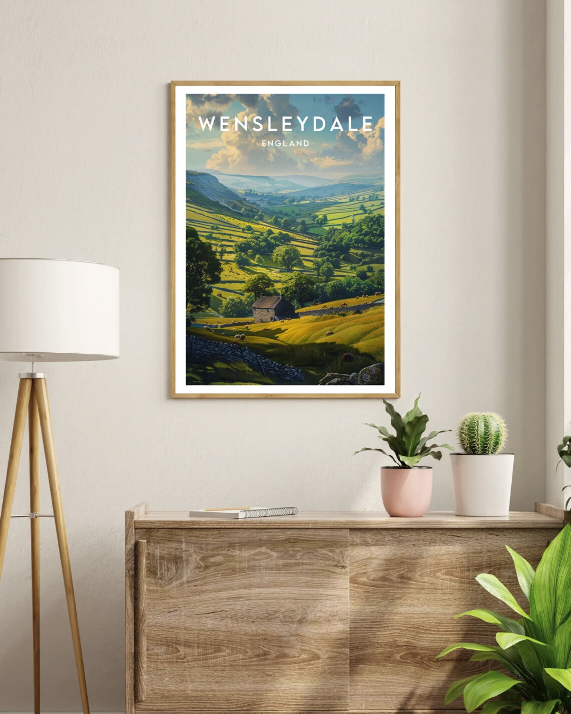 Wensleydale Travel Print England Wensleydale Poster England Poster Travel Wall Art England Print England Britain Wensleydale Uk - Image 3