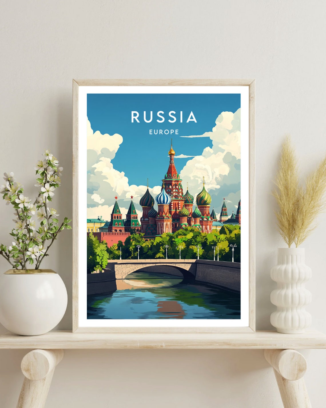Russia Travel Print Europe Europe Poster Russia Poster Travel Wall Art Russia Print Russia Europe Moscow Wall Art Moscow Poster - Image 4
