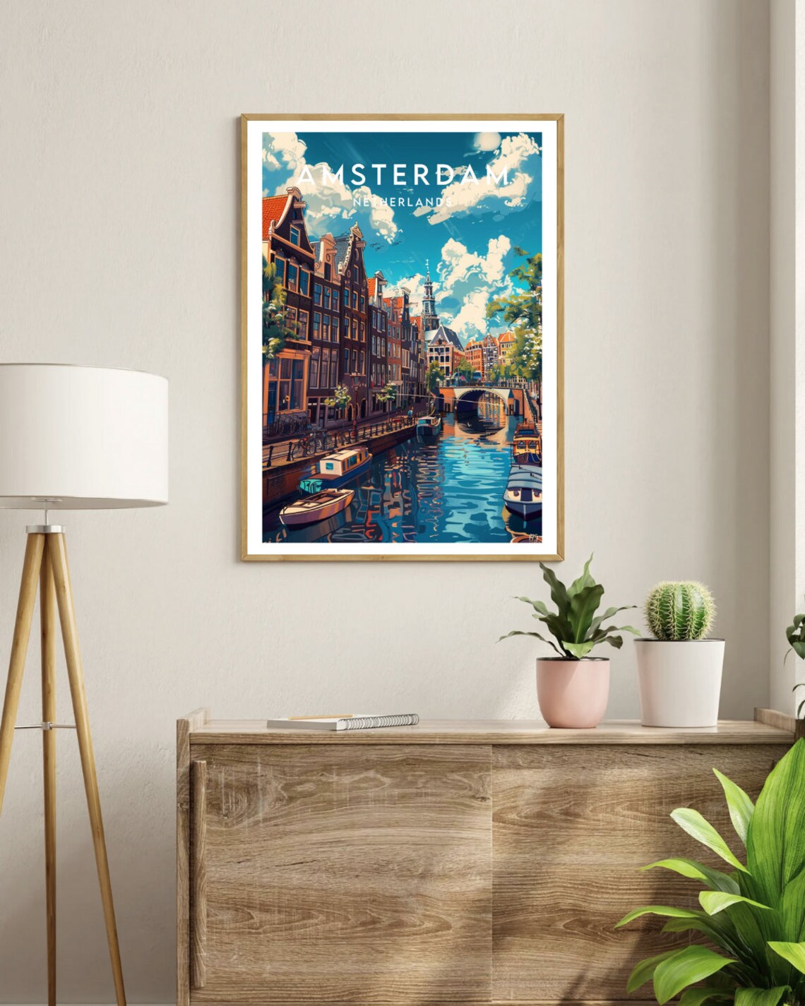 Amsterdam Travel Poster Netherlands Wall Art Print - Image 3