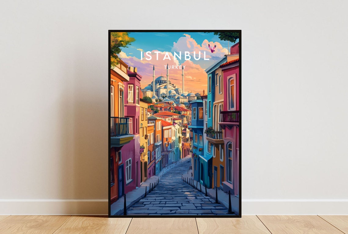 Istanbul Travel Print Turkey Istanbul Poster Turkey Poster Travel Wall Art Turkey Print Poster Turkey Europe Istanbul Wall Art