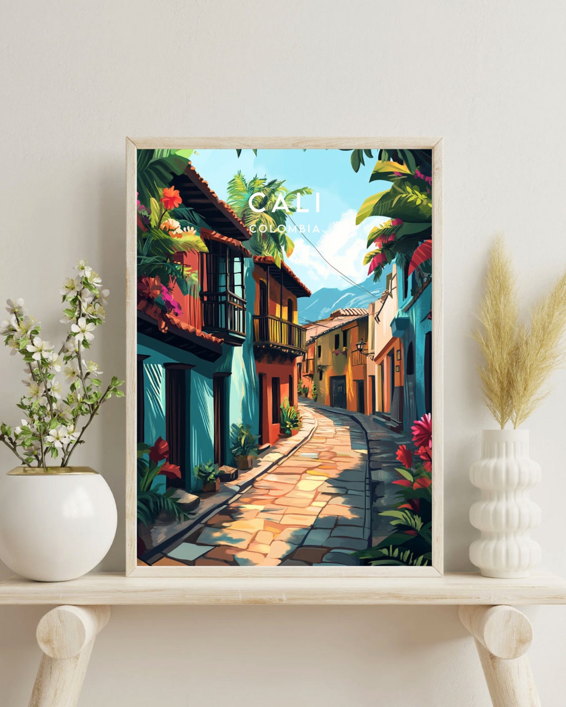 Cali Travel Print Colombia Cali Poster Colombia Poster Travel Wall Art Colombia Print Cali Wall Art South America Colombian - Image 4