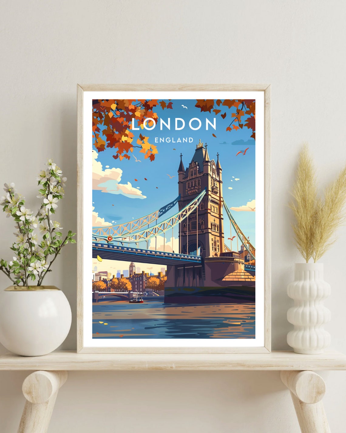 London Travel Print England London Poster England Poster Travel Wall Art England Print Poster England Europe London Tower Bridge - Image 4