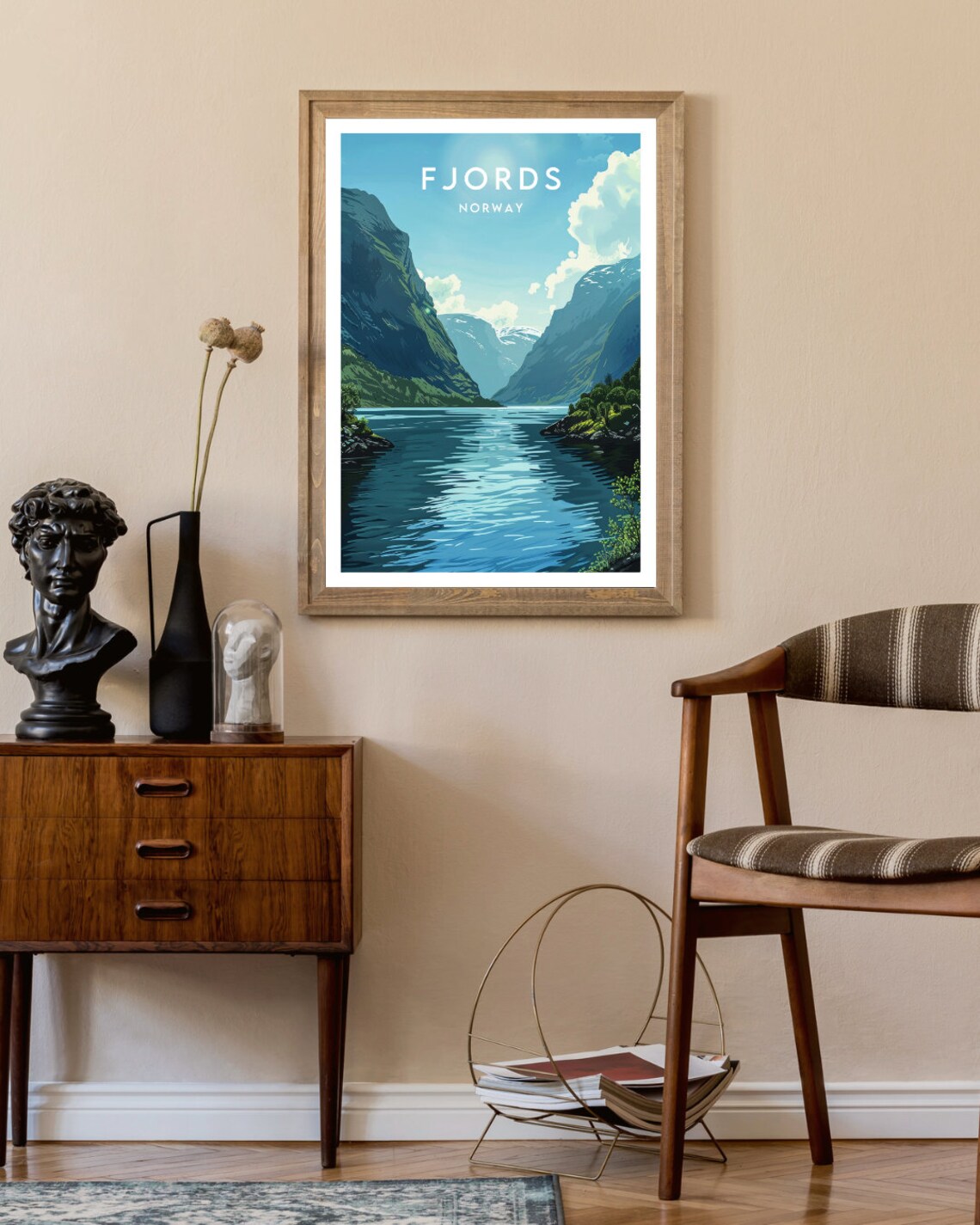 Norway Fjords Travel Wall Art Print - Image 2