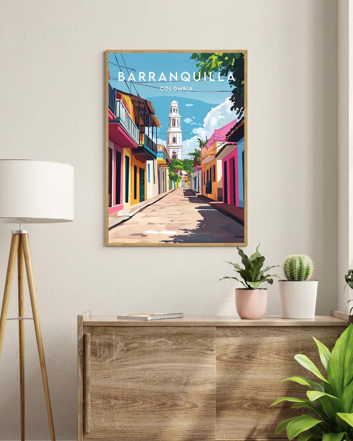 Barranquilla Travel Print Colombia Barranquilla Poster Colombia Poster Travel Wall Art Colombia Print Barranquilla Print - Image 3