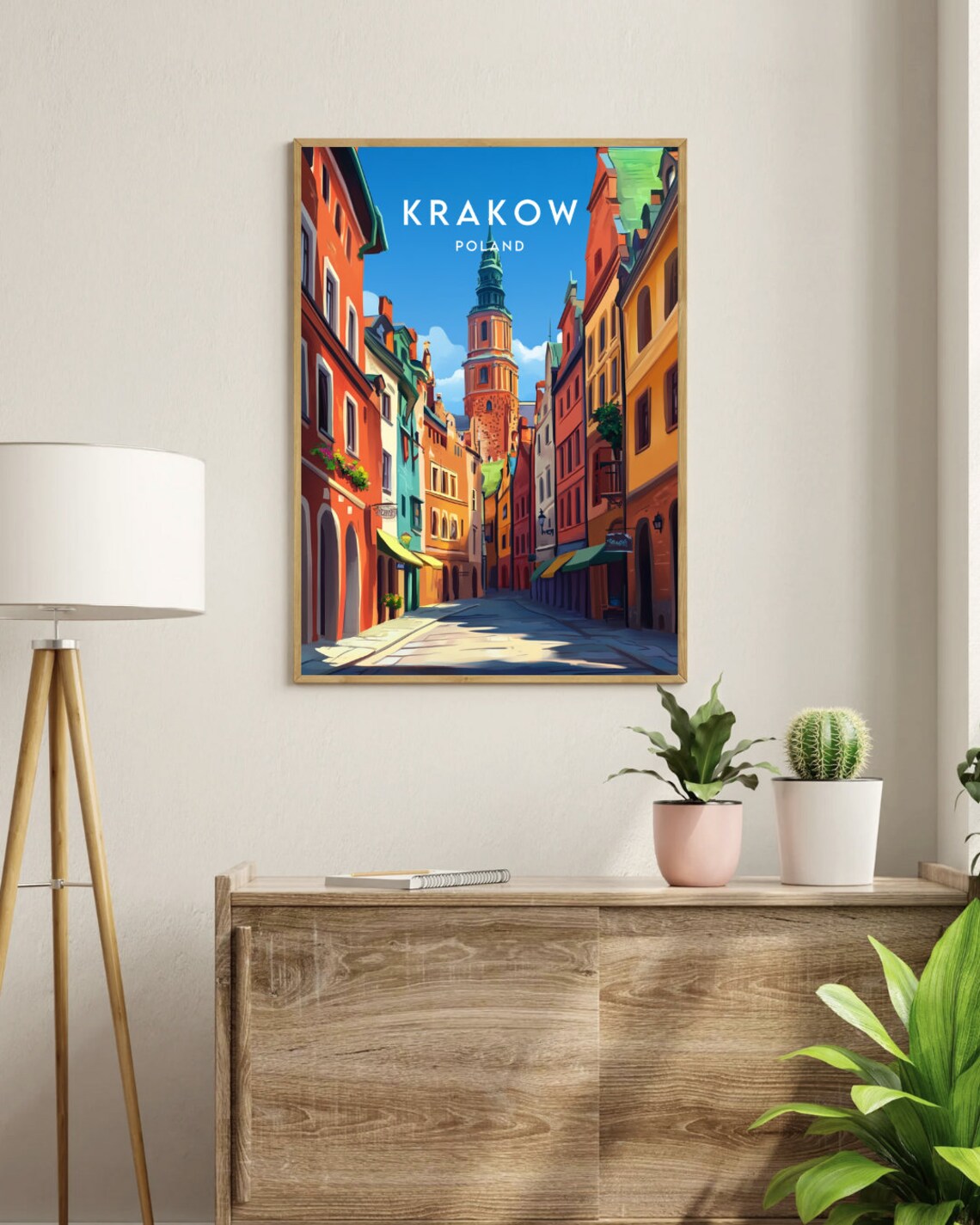 Krakow Travel Poster, Poland European Wall Art - Image 3