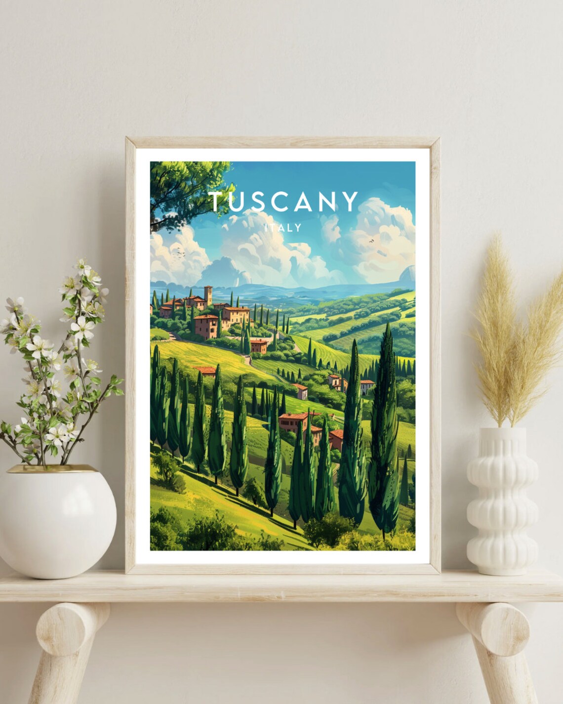 Tuscany Travel Poster, Italy European Wall Art - Image 4
