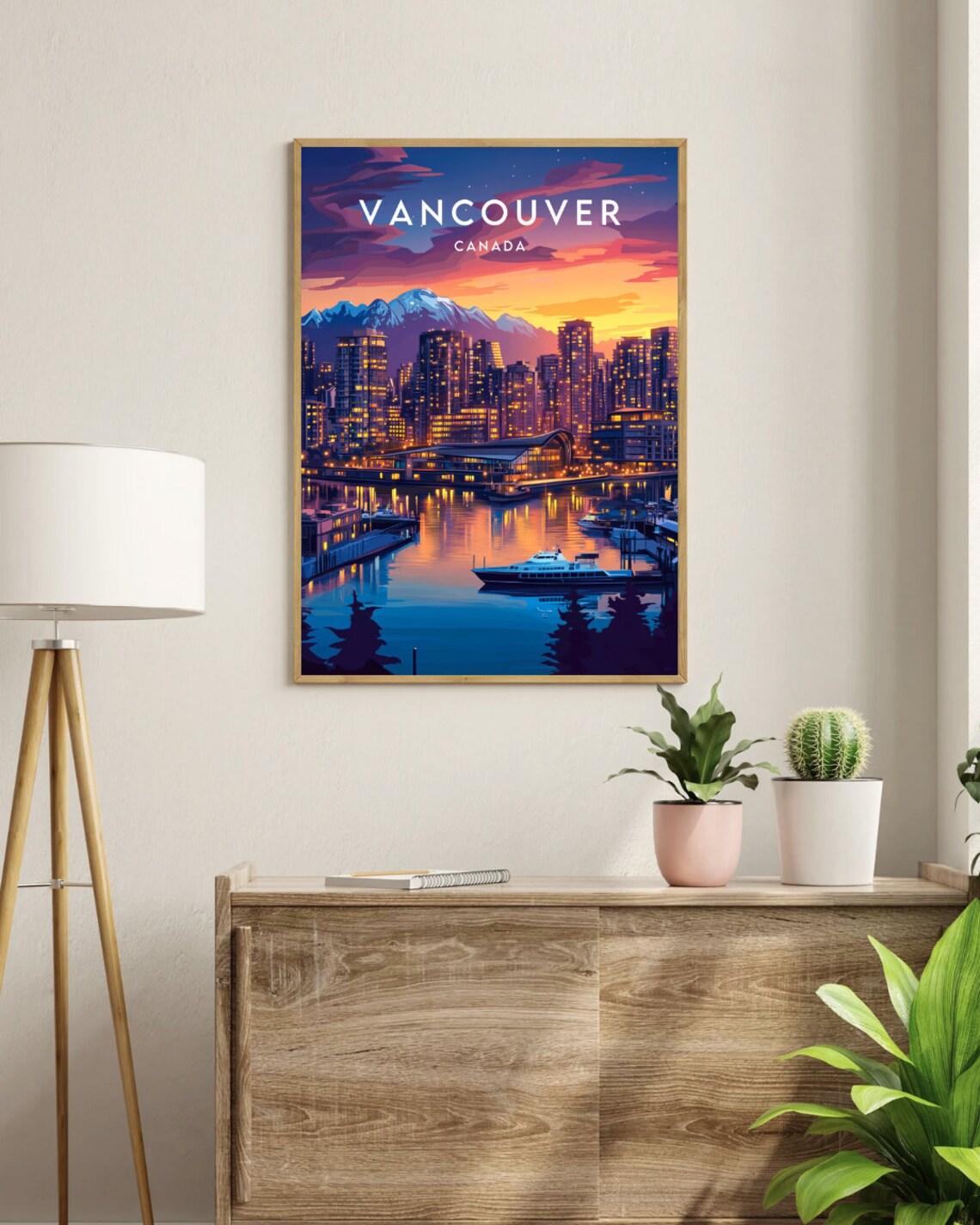 Vancouver Travel Poster, Canada North America - Image 3