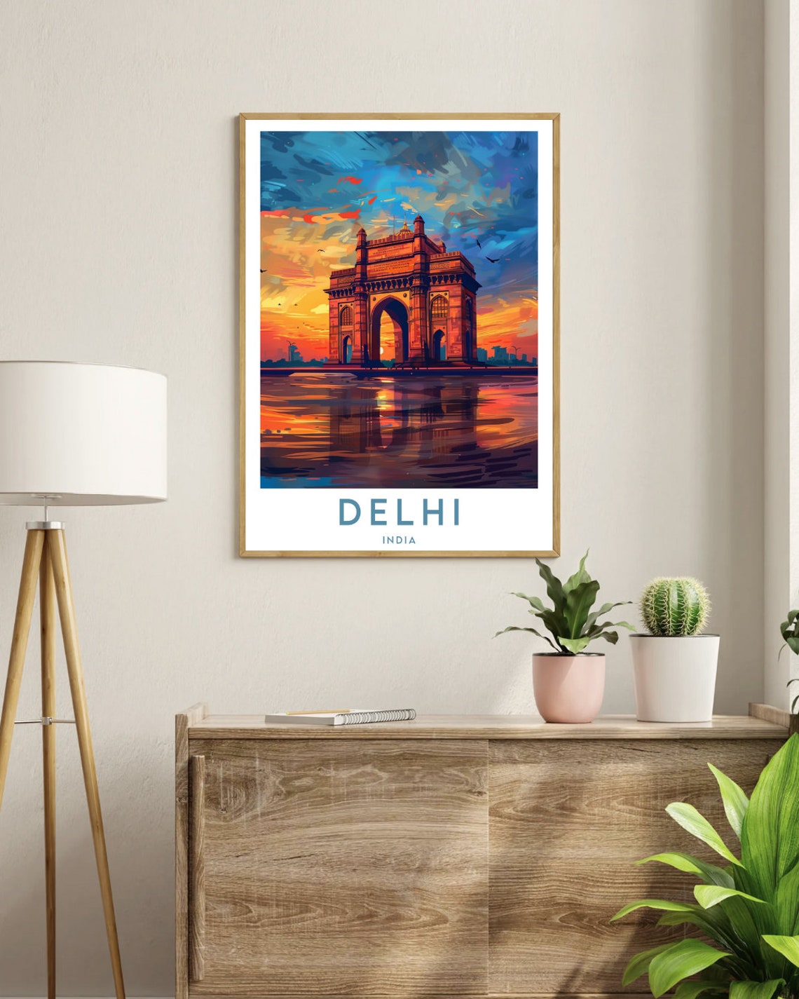 Delhi Travel Print India Delhi Poster India Poster Travel Wall Art India Print New Delhi New Delhi Poster India Gate Poster India - Image 3