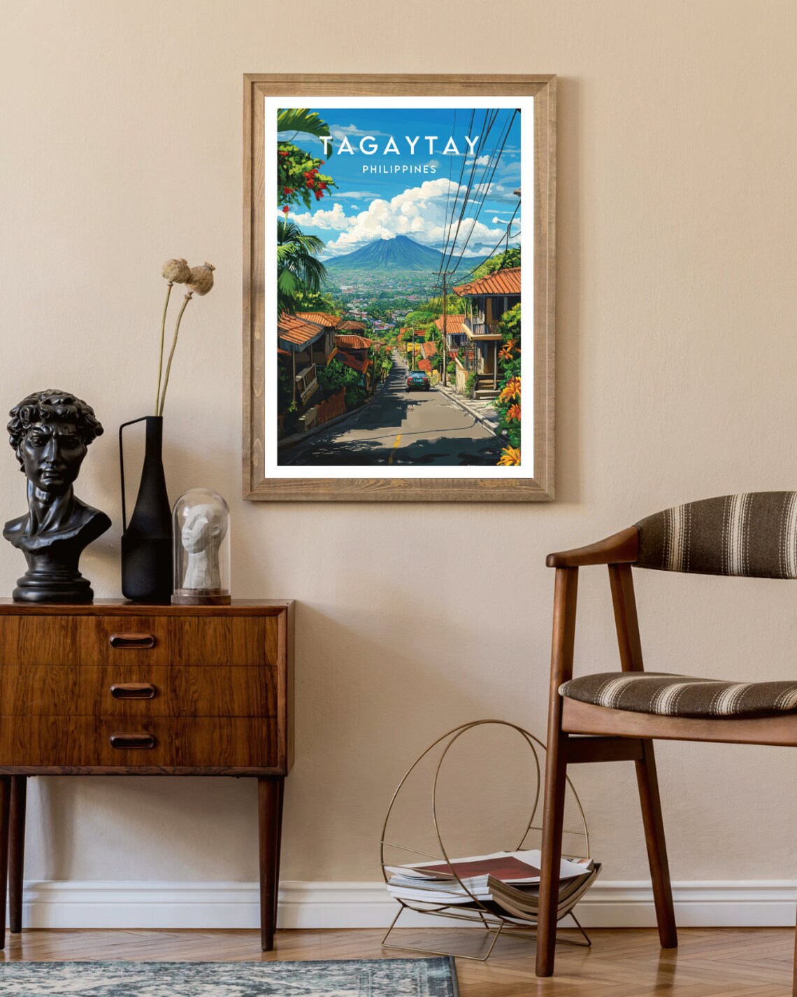 Tagaytay Philippines Volcano View Street Hillside Town Poster - Image 2