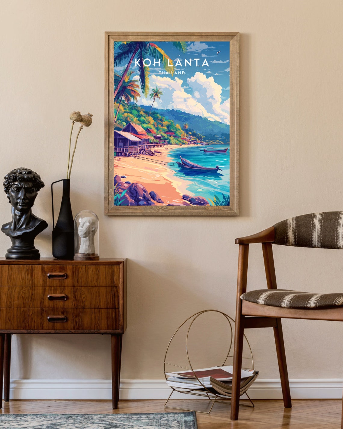 Koh Lanta Travel Print Thailand Koh Lanta Poster Thailand Poster Travel Wall Art Thailand Print Koh Lanta Ko Lanta Art Thai Poster - Image 2