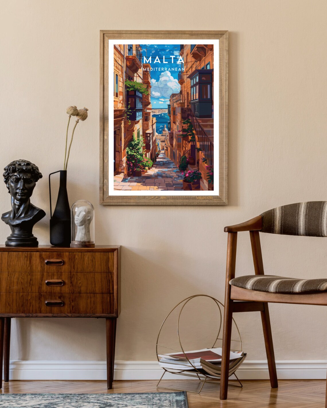 Malta Travel Poster, Valletta European Wall Art - Image 2