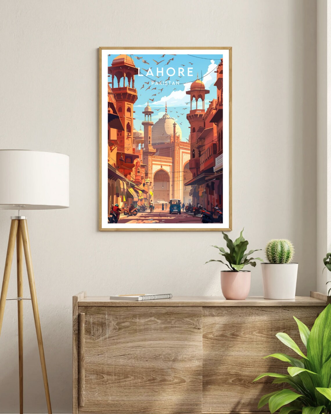 Lahore Travel Poster, Pakistan Travel Wall Art - Image 3