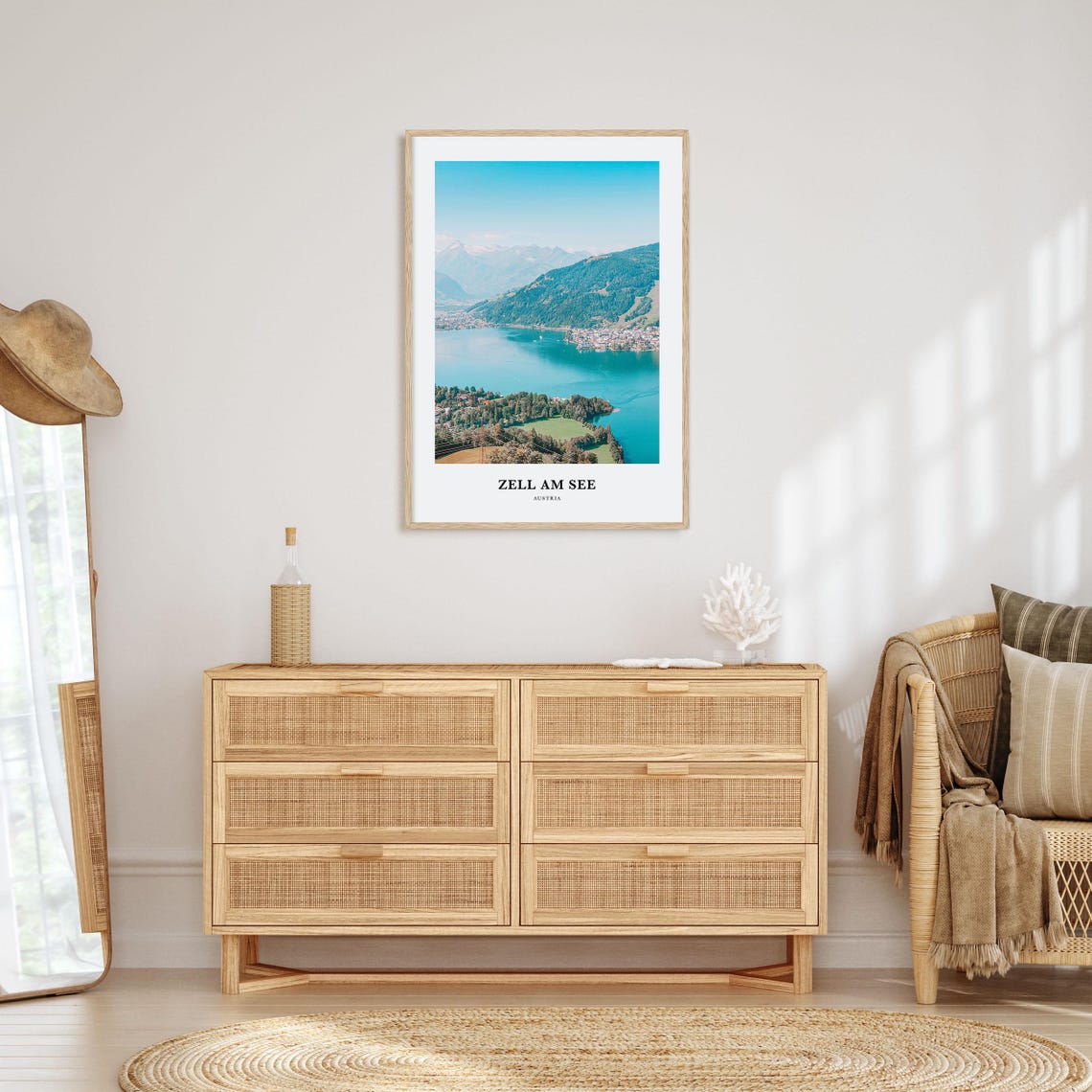 Zell Am See Print Zell Am See Photo Poster Zell Am See Travel Wall Art Zell Am See Map Print Zell Am See Photography Print Austria - Image 2
