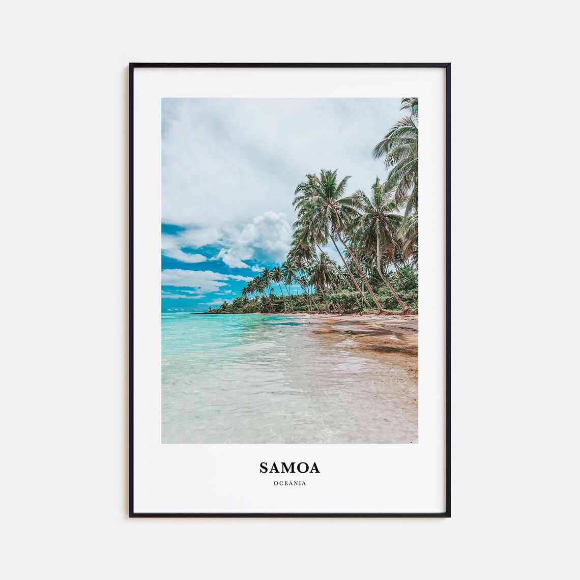 Samoa Travel Wall Art, Map Print, Oceania