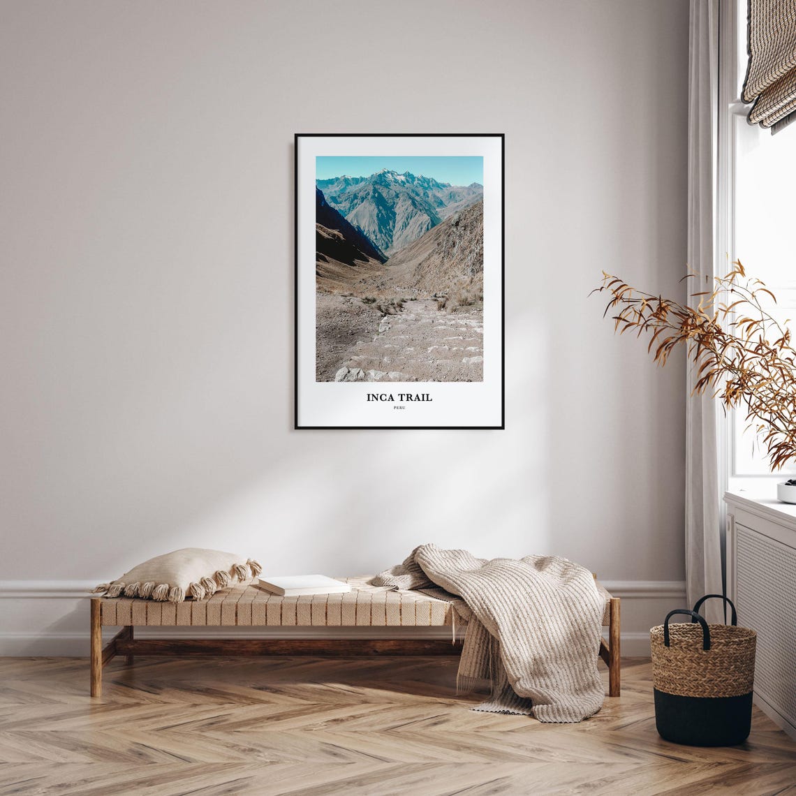 Inca Trail Peru Andes Mountain Valley Trek Hiking Adventure Travel Poster - Image 3
