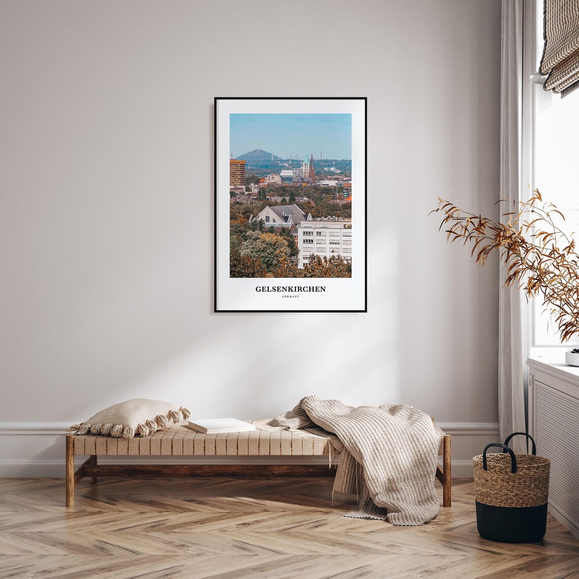 Gelsenkirchen Germany City Skyline Church Spires Travel Poster - Image 3