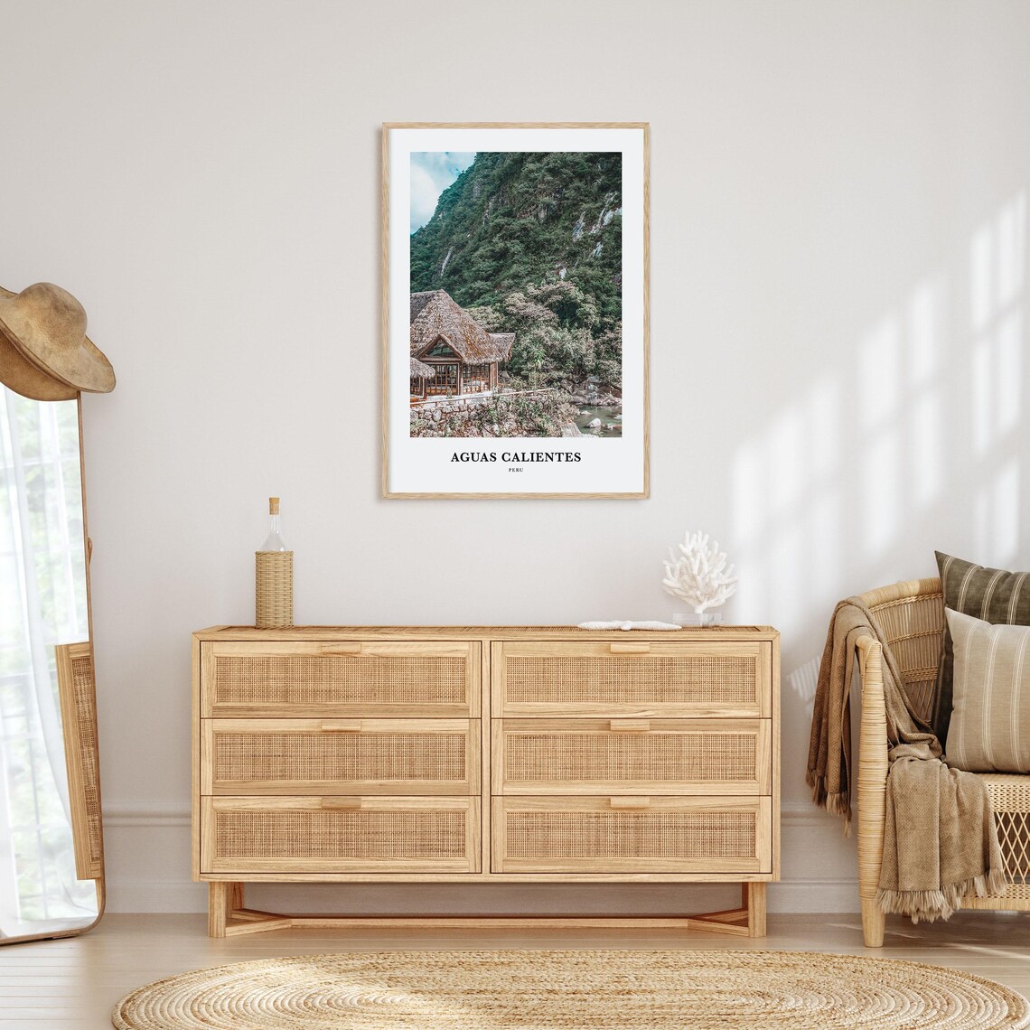 Aguas Calientes Peru River Lodge Photography Travel Poster Jungle - Image 2